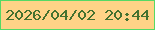文字の大きさ：4、枠の色：56d965、背景の色：ffd387、文字の色：44712f 無料ブログパーツのブログ時計