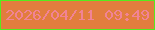 文字の大きさ：4、枠の色：56ea1d、背景の色：e27d3e、文字の色：f18395 無料ブログパーツのブログ時計