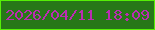 文字の大きさ：4、枠の色：56f006、背景の色：277818、文字の色：bb2cb2 無料ブログパーツのブログ時計