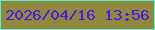文字の大きさ：5、枠の色：56f2d3、背景の色：91873d、文字の色：461ce9 無料ブログパーツのブログ時計