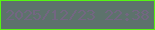 文字の大きさ：3、枠の色：56f413、背景の色：5d726c、文字の色：736682 無料ブログパーツのブログ時計