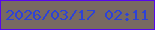 文字の大きさ：4、枠の色：5707ed、背景の色：786962、文字の色：2d42d7 無料ブログパーツのブログ時計