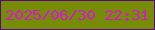 文字の大きさ：2、枠の色：570886、背景の色：768d03、文字の色：d717d5 無料ブログパーツのブログ時計