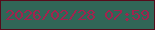 文字の大きさ：3、枠の色：570b1b、背景の色：316657、文字の色：a2234e 無料ブログパーツのブログ時計