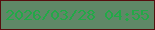 文字の大きさ：3、枠の色：570e0f、背景の色：5f8867、文字の色：22a947 無料ブログパーツのブログ時計