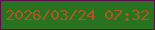 文字の大きさ：1、枠の色：571048、背景の色：287220、文字の色：a95a24 無料ブログパーツのブログ時計