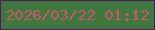 文字の大きさ：4、枠の色：57175e、背景の色：3e783e、文字の色：cc596b 無料ブログパーツのブログ時計