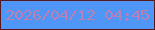 文字の大きさ：4、枠の色：57191c、背景の色：4f96f7、文字の色：bd7eb7 無料ブログパーツのブログ時計