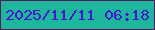 文字の大きさ：4、枠の色：571957、背景の色：1db79e、文字の色：4616cf 無料ブログパーツのブログ時計