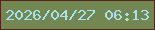 文字の大きさ：2、枠の色：572520、背景の色：728752、文字の色：a8e1ef 無料ブログパーツのブログ時計