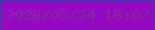 文字の大きさ：2、枠の色：572fad、背景の色：9509c5、文字の色：7c3294 無料ブログパーツのブログ時計