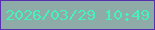 文字の大きさ：5、枠の色：5731ad、背景の色：8eaba8、文字の色：45f1bd 無料ブログパーツのブログ時計