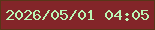 文字の大きさ：2、枠の色：573618、背景の色：832529、文字の色：bcf6b5 無料ブログパーツのブログ時計