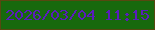文字の大きさ：3、枠の色：574810、背景の色：17690d、文字の色：5a1cbc 無料ブログパーツのブログ時計