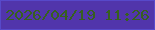 文字の大きさ：4、枠の色：5749ca、背景の色：5135ab、文字の色：37601f 無料ブログパーツのブログ時計