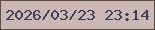 文字の大きさ：3、枠の色：574c43、背景の色：cbb7b5、文字の色：403d59 無料ブログパーツのブログ時計
