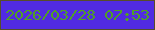 文字の大きさ：5、枠の色：574d2a、背景の色：512be2、文字の色：509f26 無料ブログパーツのブログ時計