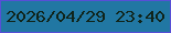 文字の大きさ：2、枠の色：574fd6、背景の色：2177a3、文字の色：10241a 無料ブログパーツのブログ時計