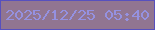 文字の大きさ：1、枠の色：5750be、背景の色：917591、文字の色：9591e0 無料ブログパーツのブログ時計