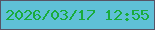 文字の大きさ：5、枠の色：575365、背景の色：5fc0d7、文字の色：19ac3c 無料ブログパーツのブログ時計