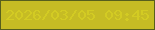 文字の大きさ：1、枠の色：575f1d、背景の色：c6bc24、文字の色：d3cb23 無料ブログパーツのブログ時計