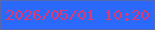 文字の大きさ：5、枠の色：5769aa、背景の色：2b69fa、文字の色：da3a76 無料ブログパーツのブログ時計