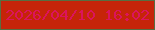 文字の大きさ：4、枠の色：576e41、背景の色：c62409、文字の色：db145c 無料ブログパーツのブログ時計