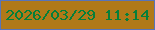 文字の大きさ：5、枠の色：5774ba、背景の色：b07919、文字の色：057f3a 無料ブログパーツのブログ時計