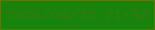 文字の大きさ：4、枠の色：577c0e、背景の色：18830a、文字の色：307a16 無料ブログパーツのブログ時計