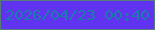 文字の大きさ：5、枠の色：577d7b、背景の色：5f33f0、文字の色：1a7bad 無料ブログパーツのブログ時計