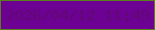 文字の大きさ：4、枠の色：578118、背景の色：6c0193、文字の色：610873 無料ブログパーツのブログ時計