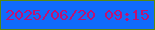 文字の大きさ：5、枠の色：578a0e、背景の色：106bfb、文字の色：bf1273 無料ブログパーツのブログ時計