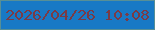 文字の大きさ：4、枠の色：578f96、背景の色：1879c5、文字の色：7a3b46 無料ブログパーツのブログ時計