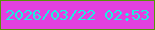 文字の大きさ：3、枠の色：579408、背景の色：e340e0、文字の色：1cf0df 無料ブログパーツのブログ時計