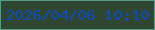 文字の大きさ：4、枠の色：579a86、背景の色：2f4730、文字の色：0f4aba 無料ブログパーツのブログ時計