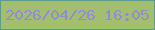 文字の大きさ：4、枠の色：579f8a、背景の色：a2bf6f、文字の色：9289da 無料ブログパーツのブログ時計