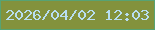 文字の大きさ：1、枠の色：57a373、背景の色：83923c、文字の色：b8def0 無料ブログパーツのブログ時計
