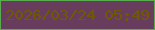 文字の大きさ：5、枠の色：57ac4e、背景の色：673c5c、文字の色：6f5a03 無料ブログパーツのブログ時計