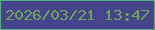 文字の大きさ：2、枠の色：57ad86、背景の色：46448b、文字の色：6fa55b 無料ブログパーツのブログ時計