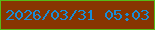文字の大きさ：2、枠の色：57ba18、背景の色：873501、文字の色：198dd9 無料ブログパーツのブログ時計