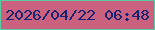 文字の大きさ：1、枠の色：57cba4、背景の色：ca617f、文字の色：192375 無料ブログパーツのブログ時計