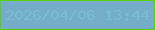 文字の大きさ：3、枠の色：57d200、背景の色：75acca、文字の色：78bdd2 無料ブログパーツのブログ時計
