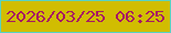 文字の大きさ：3、枠の色：57d2c3、背景の色：d1bd01、文字の色：a71863 無料ブログパーツのブログ時計