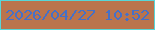 文字の大きさ：4、枠の色：57d6d8、背景の色：ba744d、文字の色：4570c8 無料ブログパーツのブログ時計