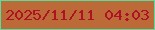 文字の大きさ：4、枠の色：57de9e、背景の色：bc6a37、文字の色：af1224 無料ブログパーツのブログ時計
