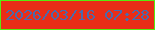 文字の大きさ：5、枠の色：57eb0f、背景の色：e92d17、文字の色：4a6aac 無料ブログパーツのブログ時計