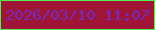 文字の大きさ：3、枠の色：57ef4d、背景の色：a01436、文字の色：722ac2 無料ブログパーツのブログ時計
