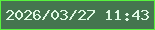 文字の大きさ：1、枠の色：57f23e、背景の色：45754f、文字の色：dff9e3 無料ブログパーツのブログ時計