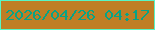文字の大きさ：4、枠の色：57f5c6、背景の色：bf7e25、文字の色：08a386 無料ブログパーツのブログ時計