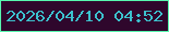 文字の大きさ：1、枠の色：57f6af、背景の色：2f072c、文字の色：3cc1ce 無料ブログパーツのブログ時計